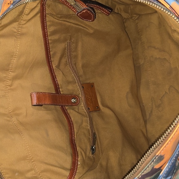 Patricia Nash Sorlana Floral Nylon Leather Tote Bag - Picture 12 of 16